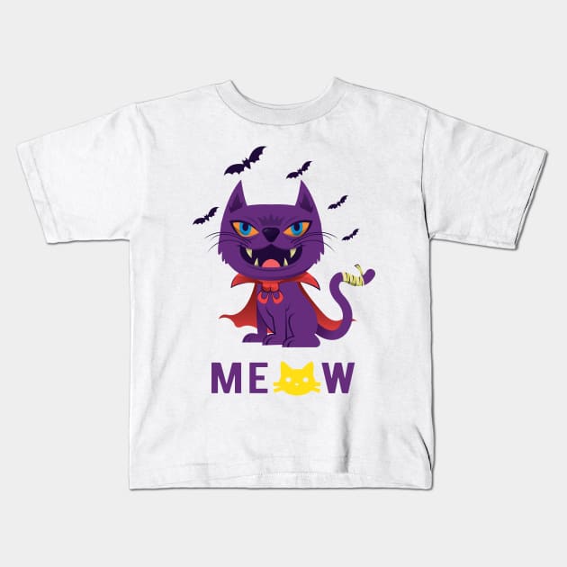 Egyptian cat Kids T-Shirt by hossamimam